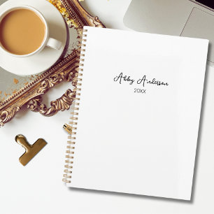 Script noir minimaliste simple et moderne   BLANCH