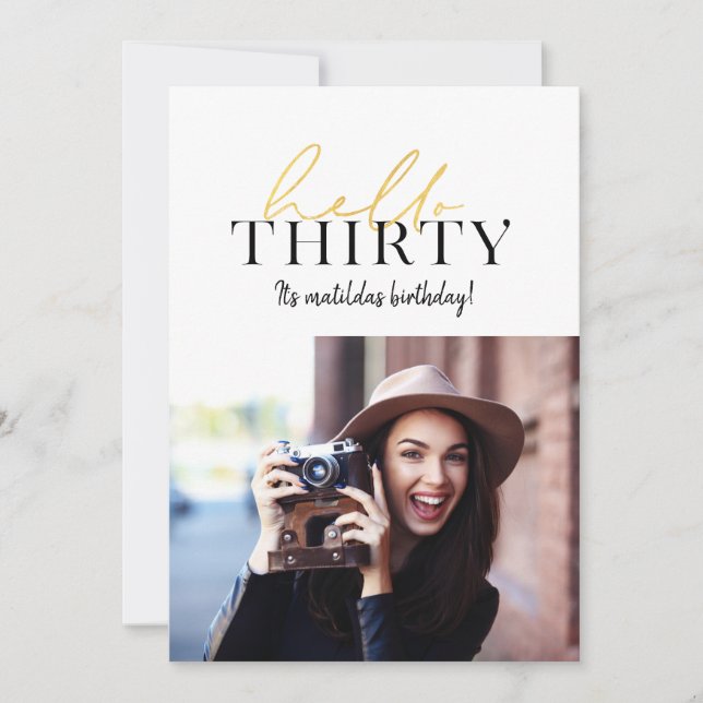 Script or moderne + invitation géométrique 30e ann (Devant)