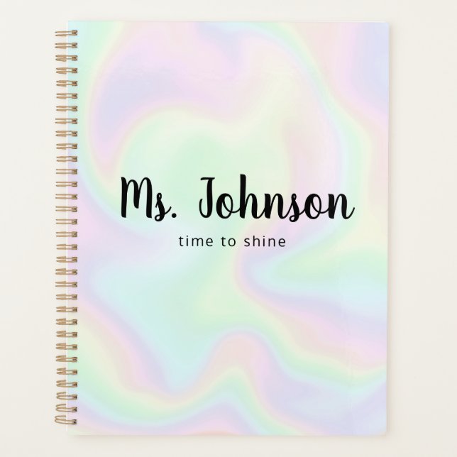 Script personnalisable Holographic Teacher Planner (Devant)