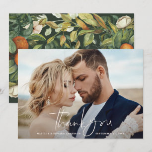 Script photo mariage merci agrumes botanique