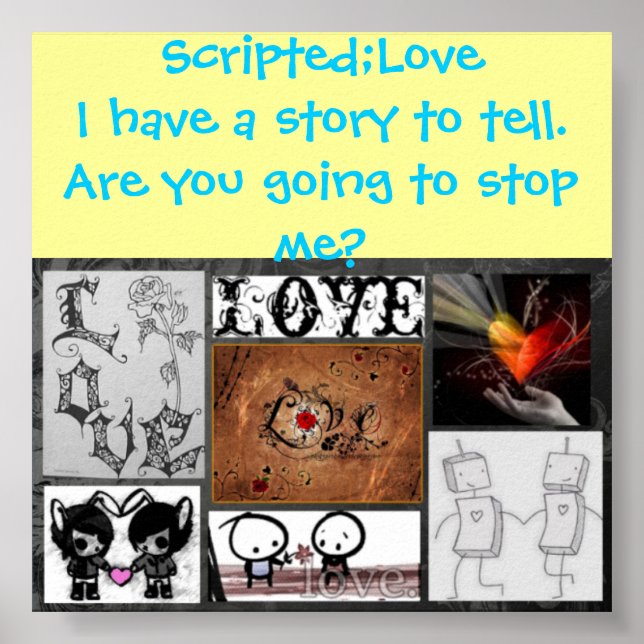 Script ; Poster d'amour (Devant)