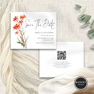 Script QR Fleur sauvage Rouge Budget Enregistrer l