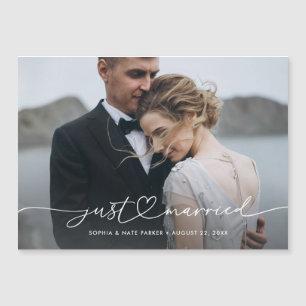 Script Romantique 'Just Married' avec Cœur et Phot