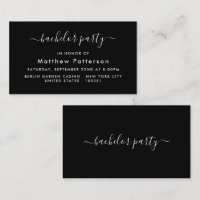 Script simple - Bachelor Party Ticket Invitation