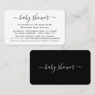 Script simple - Invitation de billet Baby shower