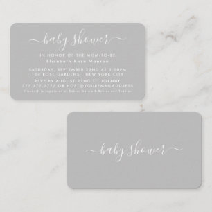 Script simple - Invitation de billet Baby shower