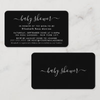 Script simple - Invitation de billet Baby shower
