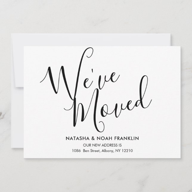 Script simple Nous avons déplacé un nouveau Faire- (Devant)