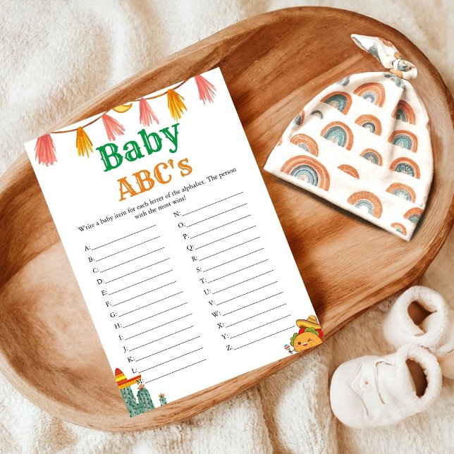 Script Taco mexicain Baby Abc jeu de baby shower (Créateur téléchargé)