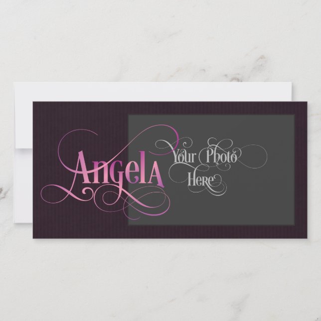 Script Tourbillonnant personnalisé Angela Pink sur (Devant)