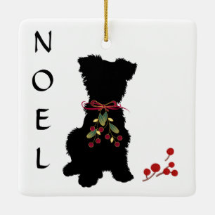 Scruffy Mutt NOEL Ornement de Noël