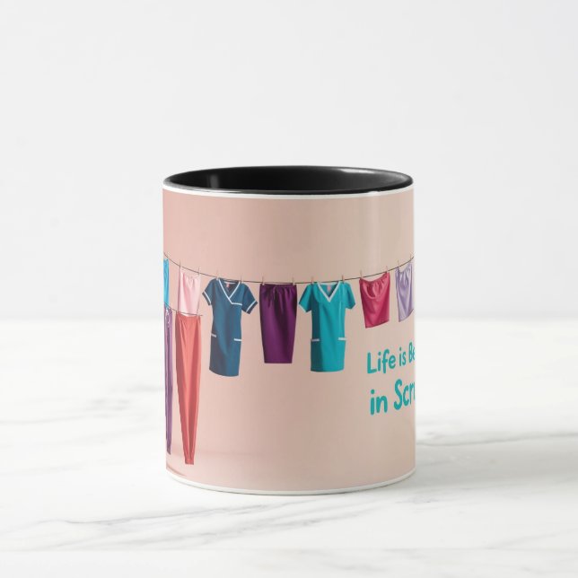 Scruter la vie forte Mug (Centre)