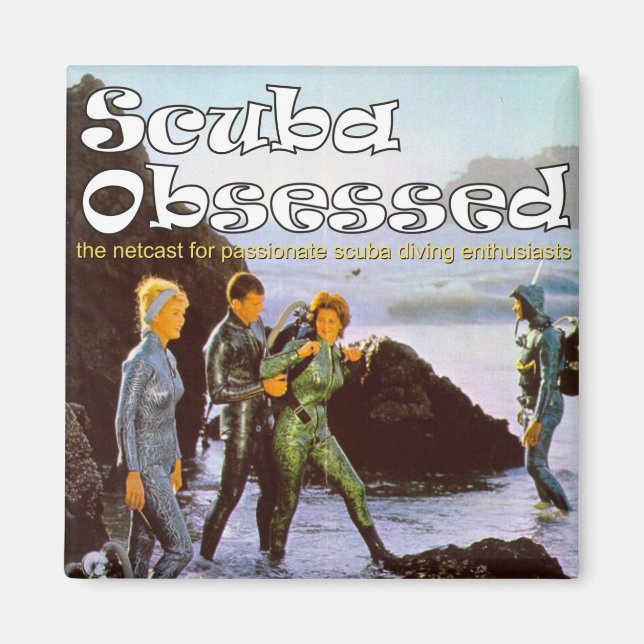 Scuba Obsédé Autre Podcast Aimant De Couverture (Devant)
