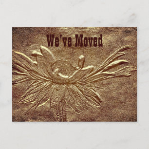 Sculpté Daisy Nouvelle adresse Carte postale Dépla