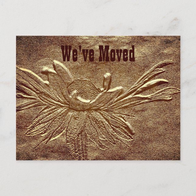 Sculpté Daisy Nouvelle adresse Carte postale Dépla (Devant)