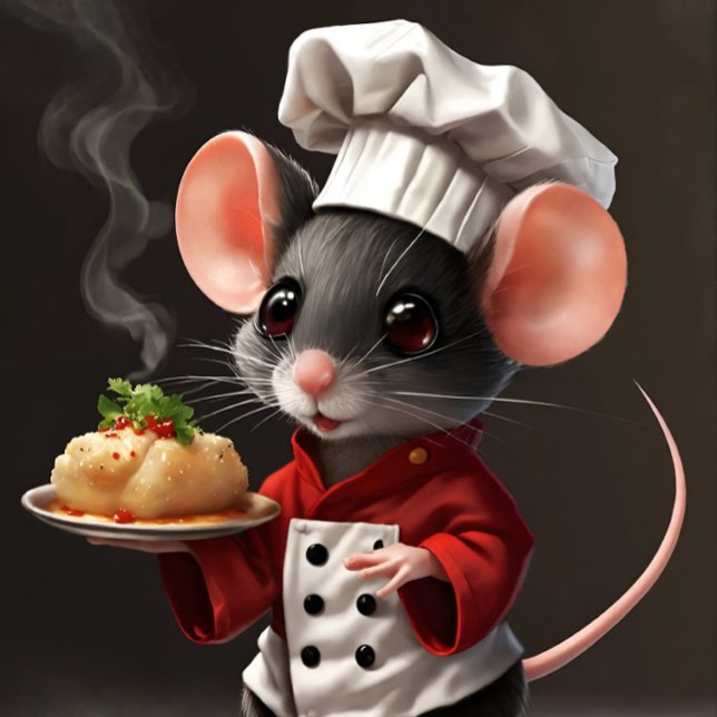 Sculpture Divine : T-shirt Unisex (Chef Mouse Delights: Whisking Up Culinary Magic T-Shirt)