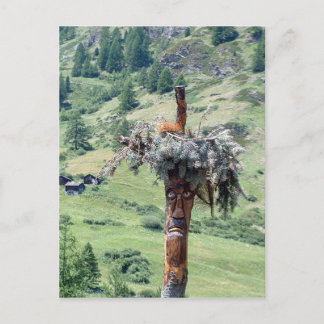 Sculpture du tronc d'arbre — Carte postale
