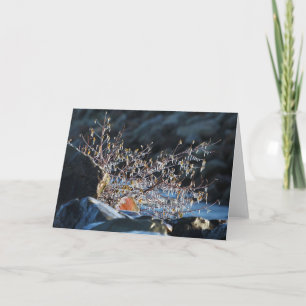 Sculpture sur glace 7 x 5 Carte de voeux pliée - b
