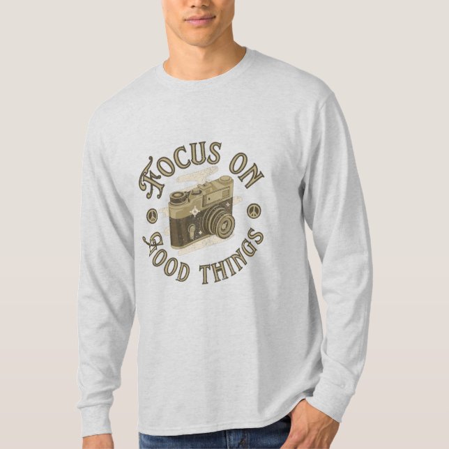 se concentrer sur les bonnes choses t-shirt à mess (Devant)