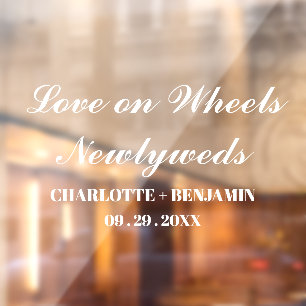 Se faire remarquer avec des autocollants de mariag