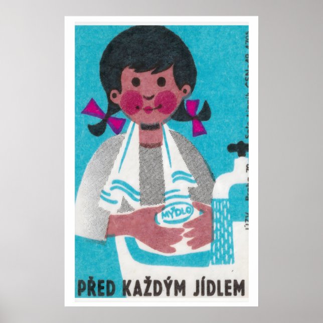 Se laver les mains avant les repas - Impression de (Devant)