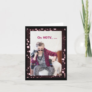 Se préparer à la carte de voeux pliée vide