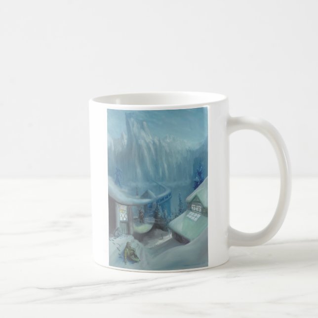 Se reposer dans la neige - tasse (Droite)