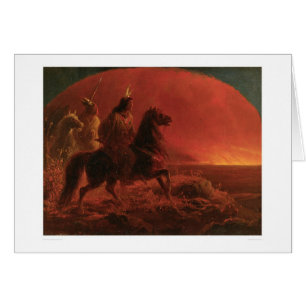 Se sauvant un feu de prairie (1868A)