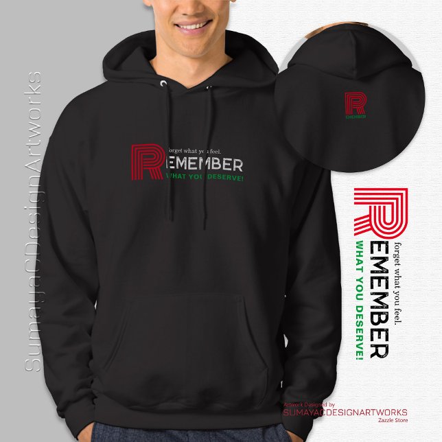 Se souvenir Citer Rouge Vert | Sweat - shirt à cap (Créateur téléchargé)