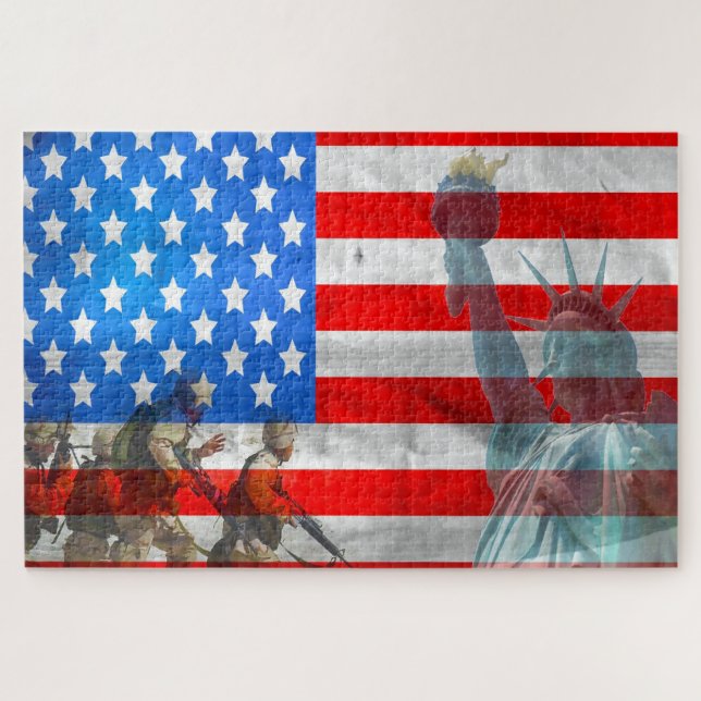 Se souvenir de nos vétérans Jigsaw Puzzle de la se (Horizontal)