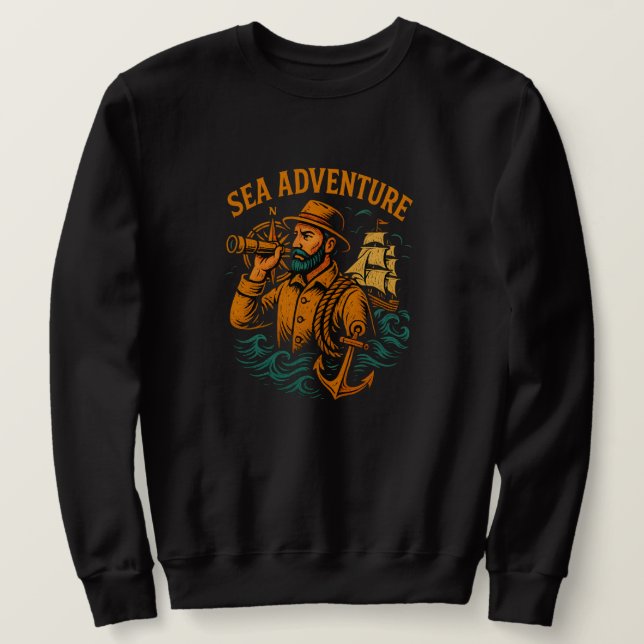 Sea Adventure Unisex Crew Neck Sweatshirt (Design devant)