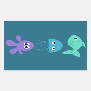 Sea Creatures autocollants personnalisés