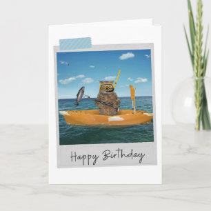 Sea Fishing Chat Funny Carte d'anniversaire