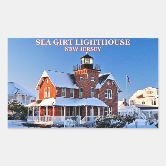 Sea Girt Lighthouse, Stickers New Jersey (Devant)