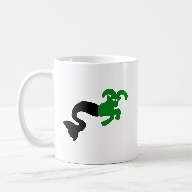 Sea Goat Mug • Capricorn Sharp Silhouette Emblem (Gauche)
