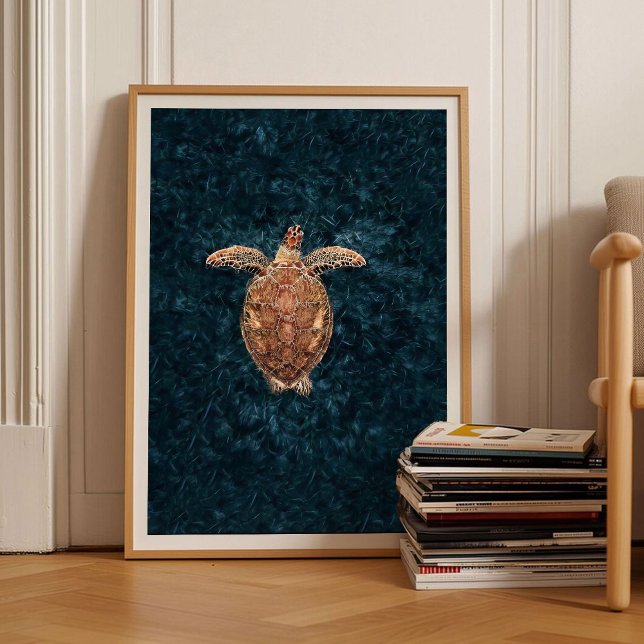 Sea Turtle Print Turtle Poster Sea Print Sea Wall  (Créateur téléchargé)