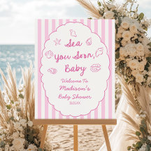Sea You Soon, Baby Signe de Bienvenue pour Baby Sh