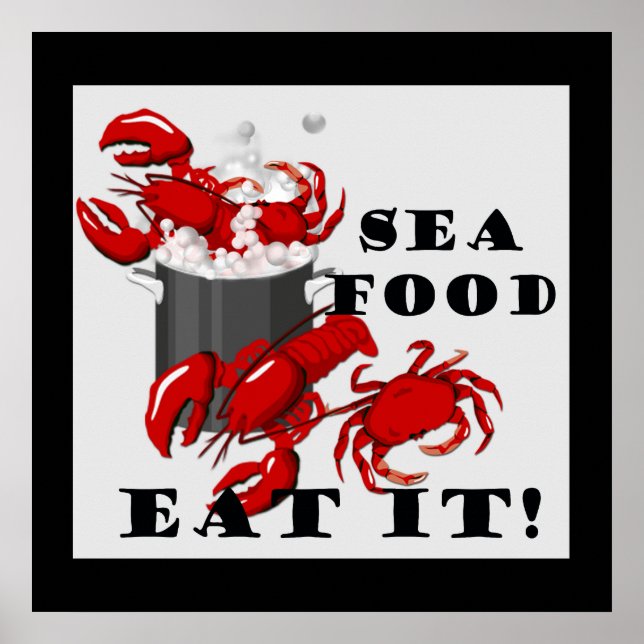 Seafood Eat It! Poster (Devant)
