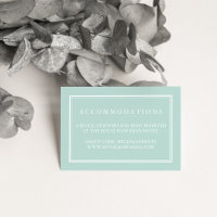 Seaglass Green Mariage Hotel Cartes d'hébergement