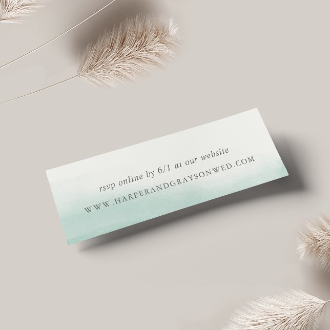 Seaglass Tides Site Mariage Cartes RSVP (Créateur téléchargé)