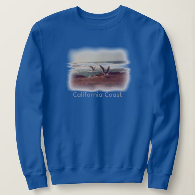 Seagulls on California Coast Sweatshirt (Design devant)