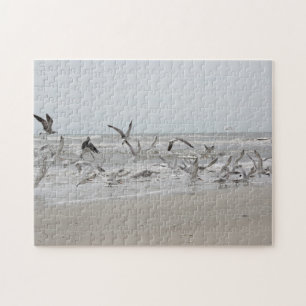 Seaguls en vol Jigsaw Puzzle