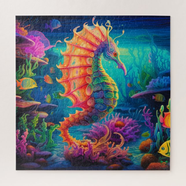 🐙 Seahorse Guardian Puzzle (Vertical)