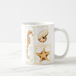 Seahorse Seashells Aquatic Life Mugs
