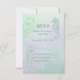 Seahorse Sparkle Mariage - RSVP