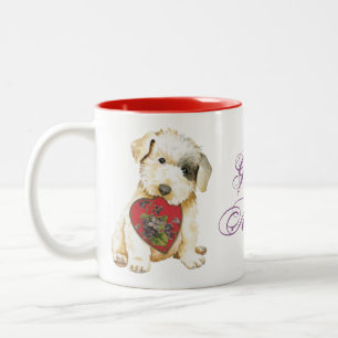 Sealyham Terrier Heart Maman Mug à café à deux ton