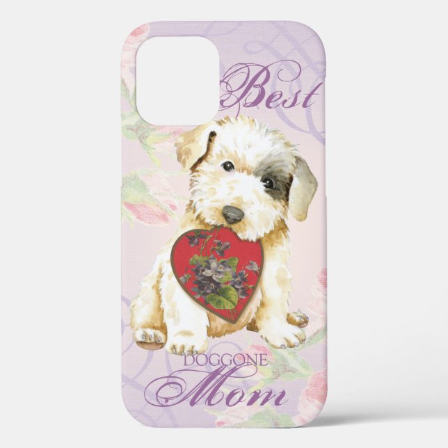 Sealyham Terrier Heart Mom Coque-Mate coque iphone (Verso)
