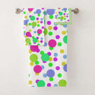Seamless abstract circle fun confeti dots bright