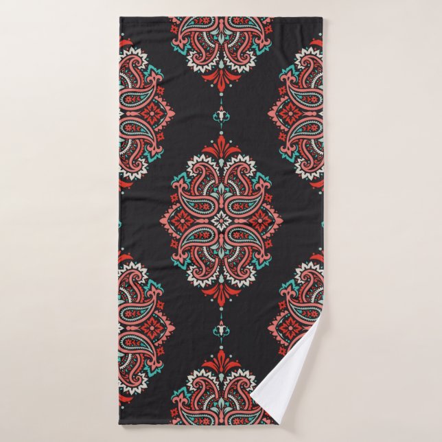 Seamless pattern based on traditional Asian elemen (Serviette de bain)