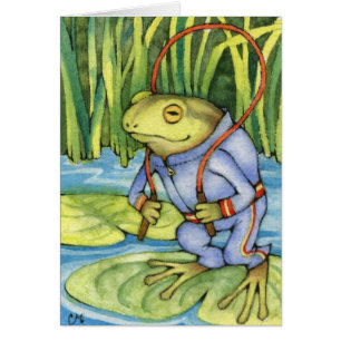 Séance d'entraînement de grenouille - art amphib